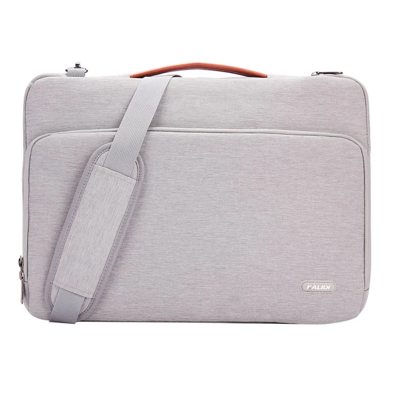 KALIDI сумка для ноутбука 11, 12, 13,3, 15,6, 17 дюймов, водонепроницаемая сумка для ноутбука Macbook Air Pro 11, 13, 15, сумка для компьютера для женщин и мужчин - Цвет: Shoulder Bag Gray