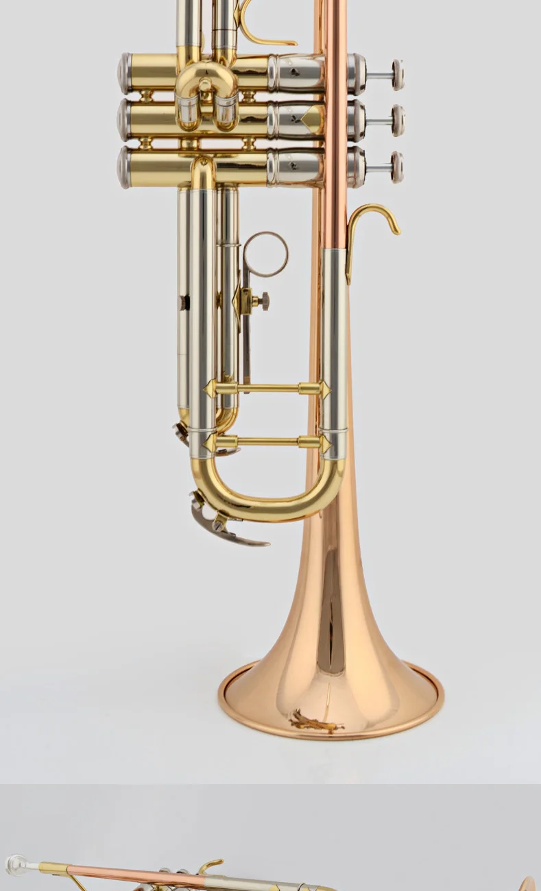 Jazzor JBTR-430 Профессиональный бемоль труба фосфор-медь труба рупором Футляр духовые инструменты