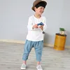 Linen 2022 Cotton Baby Boy Girl Summer T Shirts New Toddler Comfortable Tops Tee Children Clothing Kids Button 80-130CM Height ► Photo 3/6