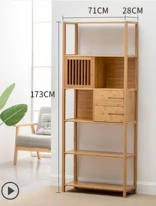 Луи Мода книжные шкафы простой современный бамбук - Цвет: G1