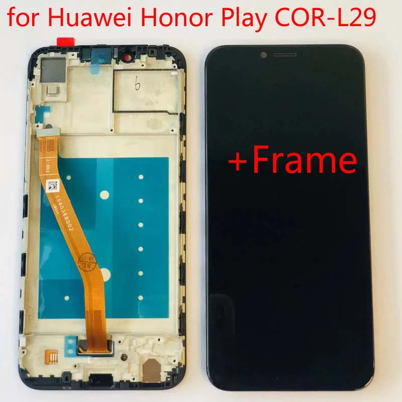

Frame+6.3" For Huawei Honor Play COR-L29 LCD Display Digitizer Touch Screen Assembly For Huawei honor play LCD Original LCD