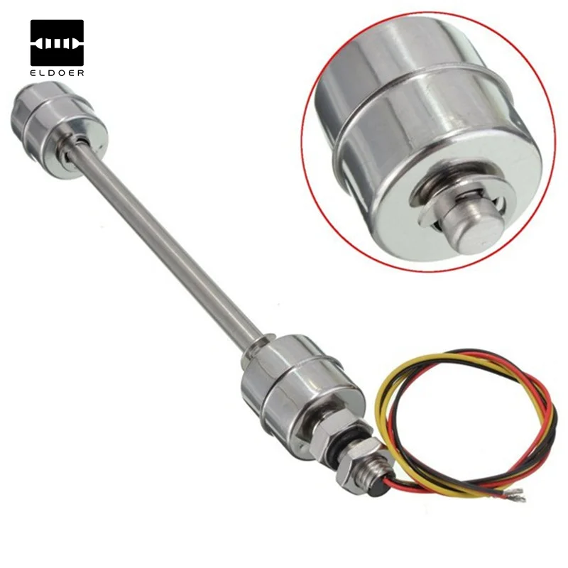 

New Electric Unit High quality Liquid Float Switch Water Level Sensor Stainless Steel DoubleBall Float Body Length 200mm