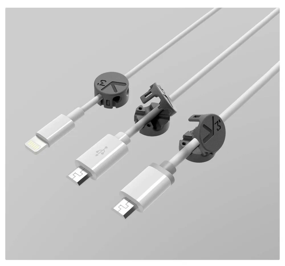 Органайзер Xiaomi Tup2 USB кабель для хранения Проводной магнитный зажим для поглощения держатель офисный стол Mijia поглощение кабельный зажим