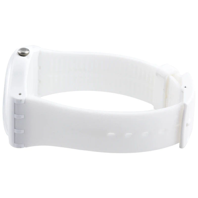 Часы Swatch кварцевые часы оригинальные красочные нейтральные белые женские