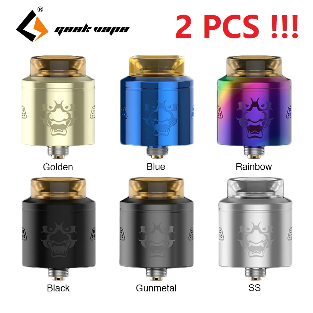 2 шт./лот новый оригинальный Geekvape Tengu RDA танк с 24 мм диаметром и сотовой воздушный поток E-cig Vape испаритель капля RDA/Zeus двойной