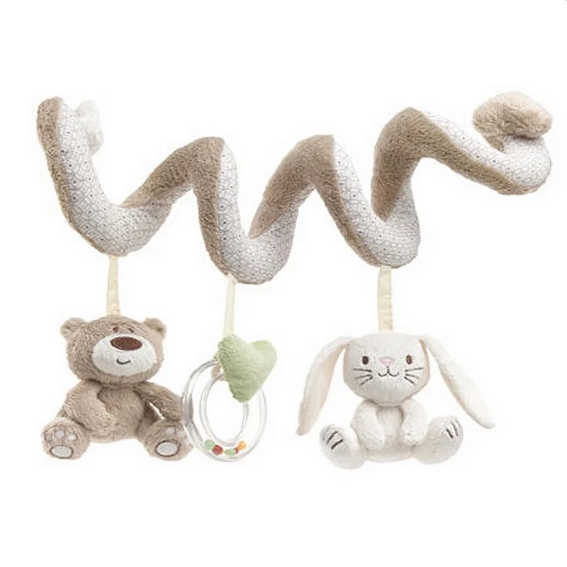 

Newborn Infant Toys Baby Soft Plush Toys Baby Crib Hanging Toys Stroller Playing Toy Car Lathe Hanging Baby Rattles KF021