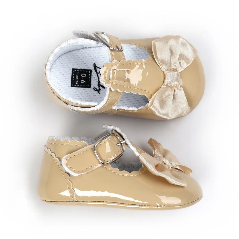 Обувь для новорожденных девочек из искусственной кожи с пряжкой обувь для малышей Красный Черный Розовый Белый Синий
