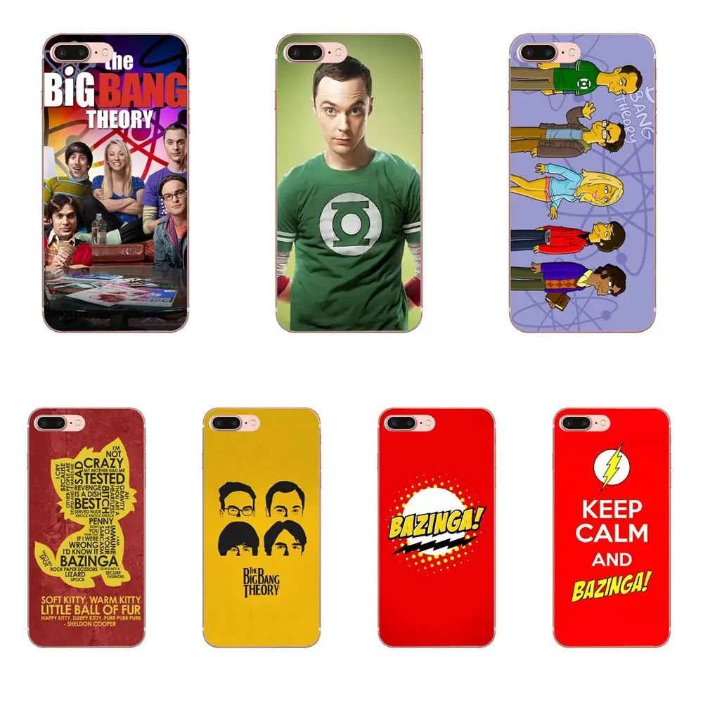 

Soft Silicone TPU Transparent Cell Case For Xiaomi Redmi Mi Note 7 8 9 SE Pro Lite Go Play The Big Bang Theory Bazinga