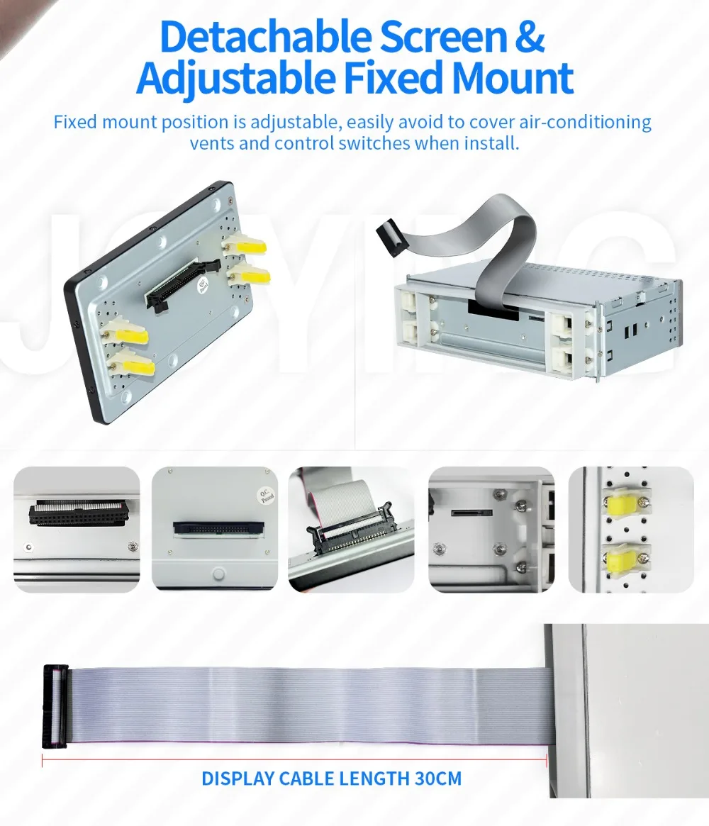 Sale JOYING one din car radio Android 8.1 4GB Ram 64GB Rom support 3G/4G Octa Core GPS stereo FM AM DSP 6.2 inch universal autoradio 17