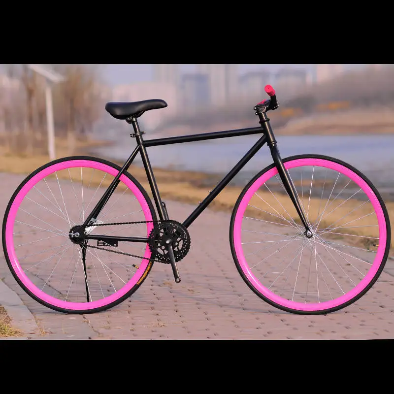 x-передний бренд fixie велосипед с фиксированной передачей Велосипед 50 см DIY односкоростной инвертор для езды на дороге велосипед трек fixie велосипед красочный велосипед - Цвет: T13