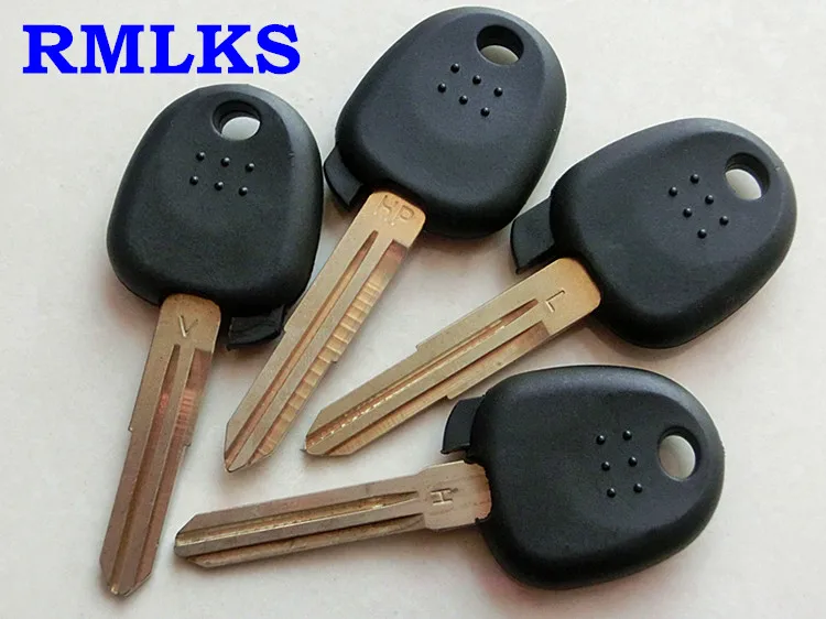 

RMLKS Car S V L H HP Key Blade Transponder Chip Key Case Shell For HYUNDAI Coupe Tucson Elantra Accent Santa Fe i10 Uncut Blade