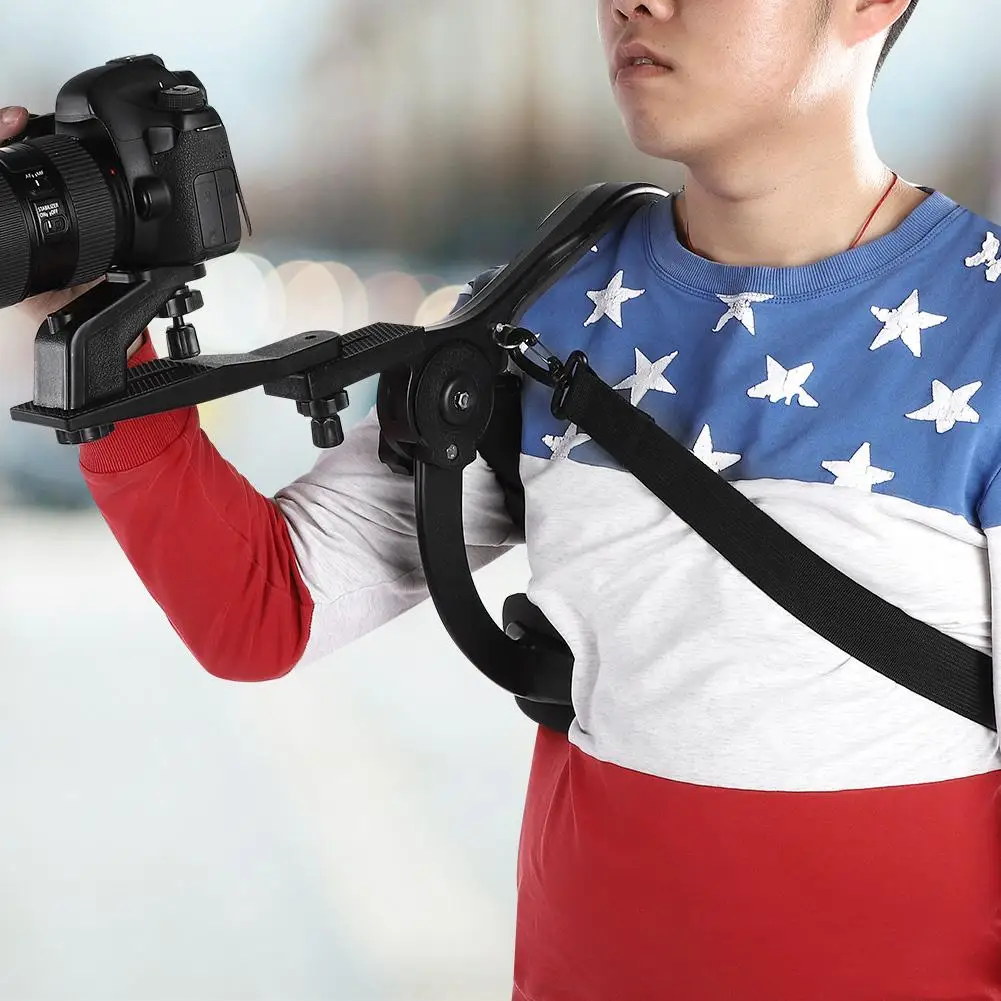 Профессиональный Ручной Стабилизатор для видеосъемки, поддержка плеча для видеокамеры с сумкой для переноски