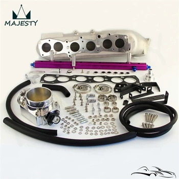 

Intake Manifold+90MM Throttle Body w/TPS+Fuel Rail For S*upra 2*JZGTE J*ZA80