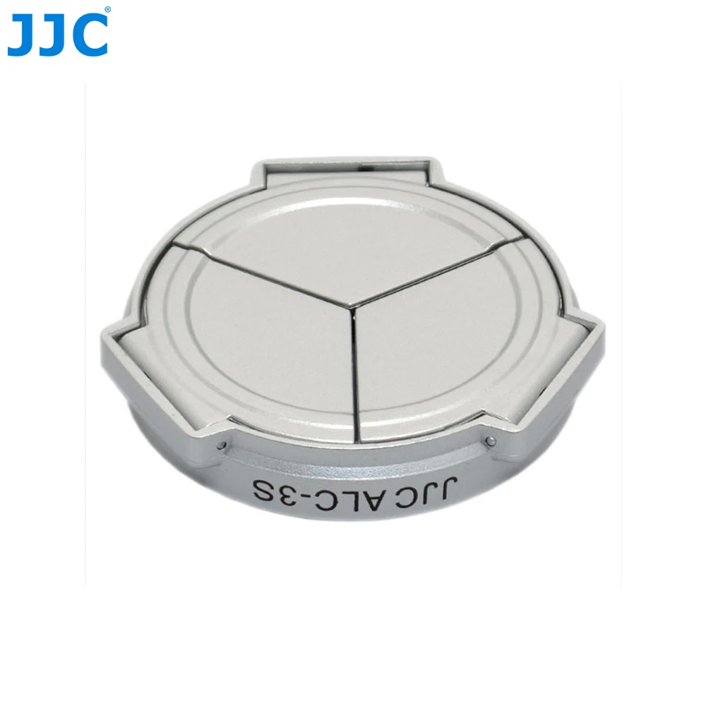 JJC камера Серебряный самоудерживающийся открытый закрытый протектор Авто крышка объектива для PANASONIC DMC-LX3/Leica D-Lux4(серебро