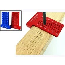 T60 деревянная Рабочая линейка, измерительный инструмент Scriber деревообрабатывающее отверстие позиционирования скрещенный датчик алюминиевый сплав линейка, измерительный инструмент