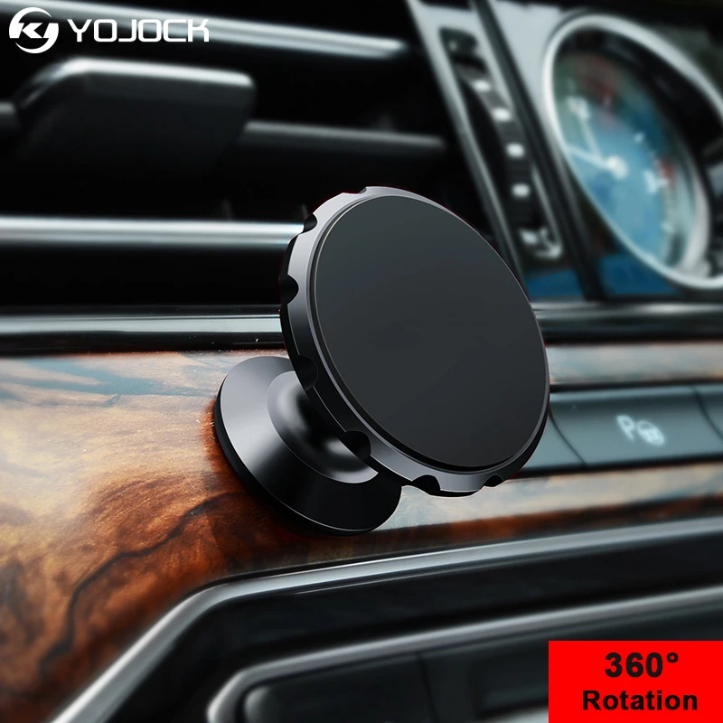 

YOJOCK Universal Magnetic Car Phone Holder 360 Rotation GPS Mobile Phone Magnet Mount Car Holder Stand For Iphone Samsung Xiao