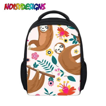 

NOISYDESIGNS School Bags For Girls Cute Sloth Flower Pattern Travel Daypacks New Design Animals School Backpack Mochila Infantil