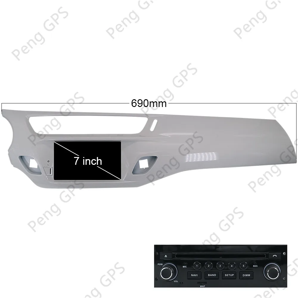 Discount Android 8.0   Octa Core  Car Radio GPS DVD Multimedia Player Stereo For Citroen C3 DS3 2010-2016 1