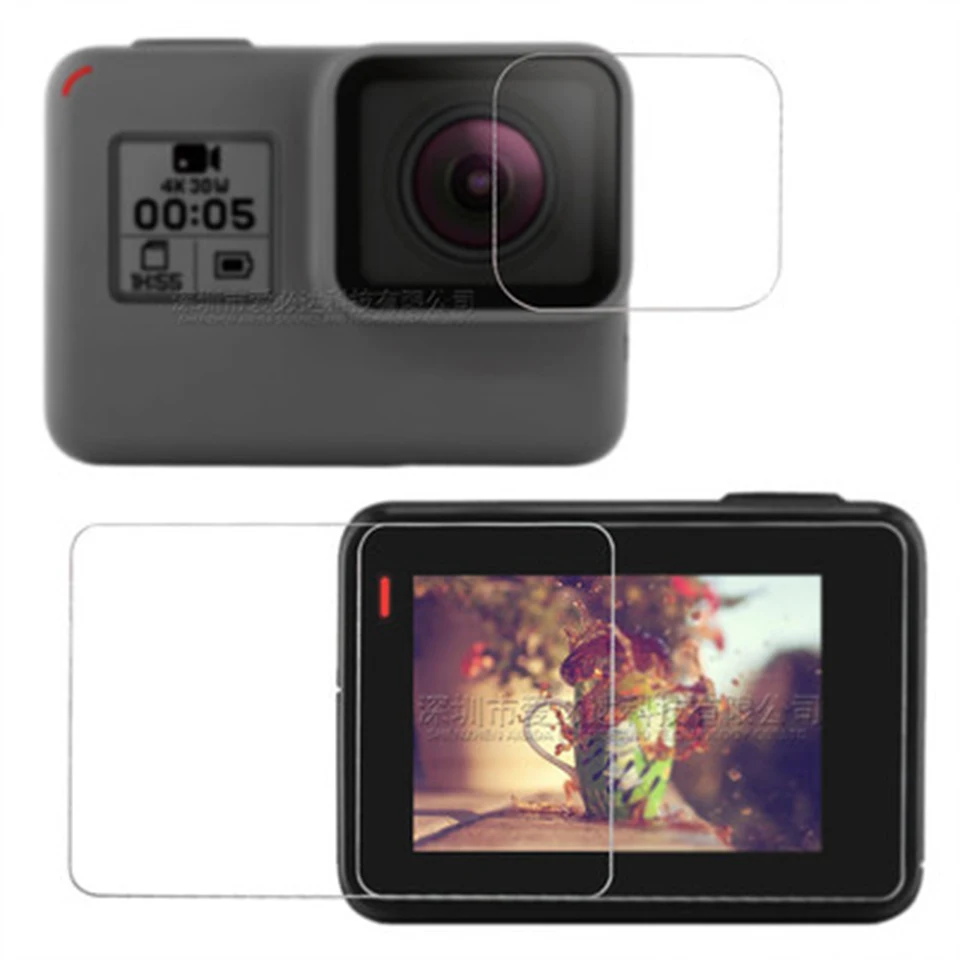 Tendway закаленное фильм для Gopro Hero 5 6 7 черный Экран протектор Камера Действие фильма