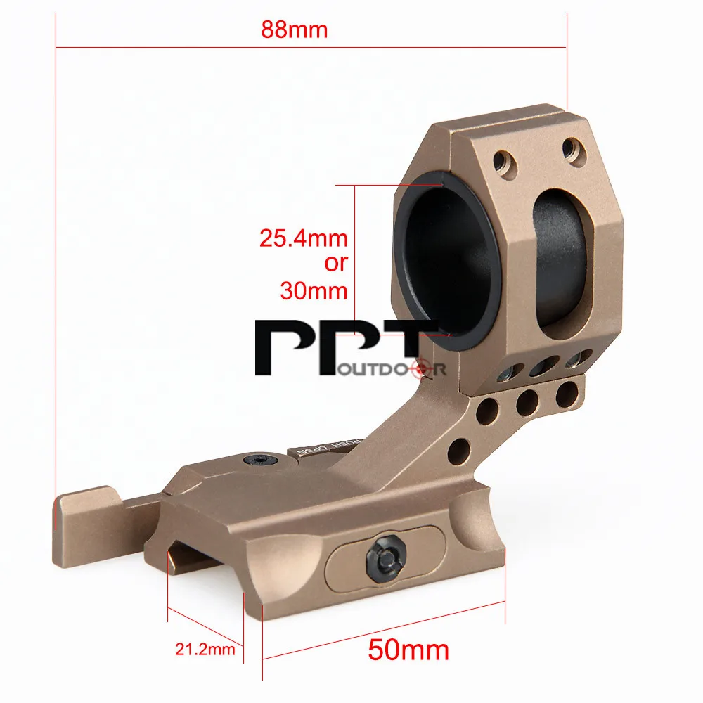 PPT Scope Mount 25,4-30 мм быстрое съемное крепление для планки Picatinny и Weaver крепление PP24-0135