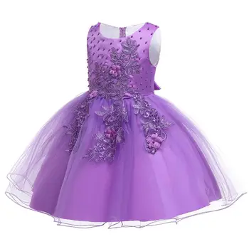 

baby girl clothes dress girl wedding summer presiding girls dress princess dress Sleeveless Flower new girls dress tutu