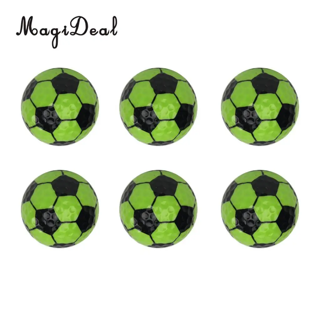 MagiDeal Set 6 Golf Ball Training Practice Balls for Children Adult Beginners Home Garden Travel Indoor Outdoor Sports Gift