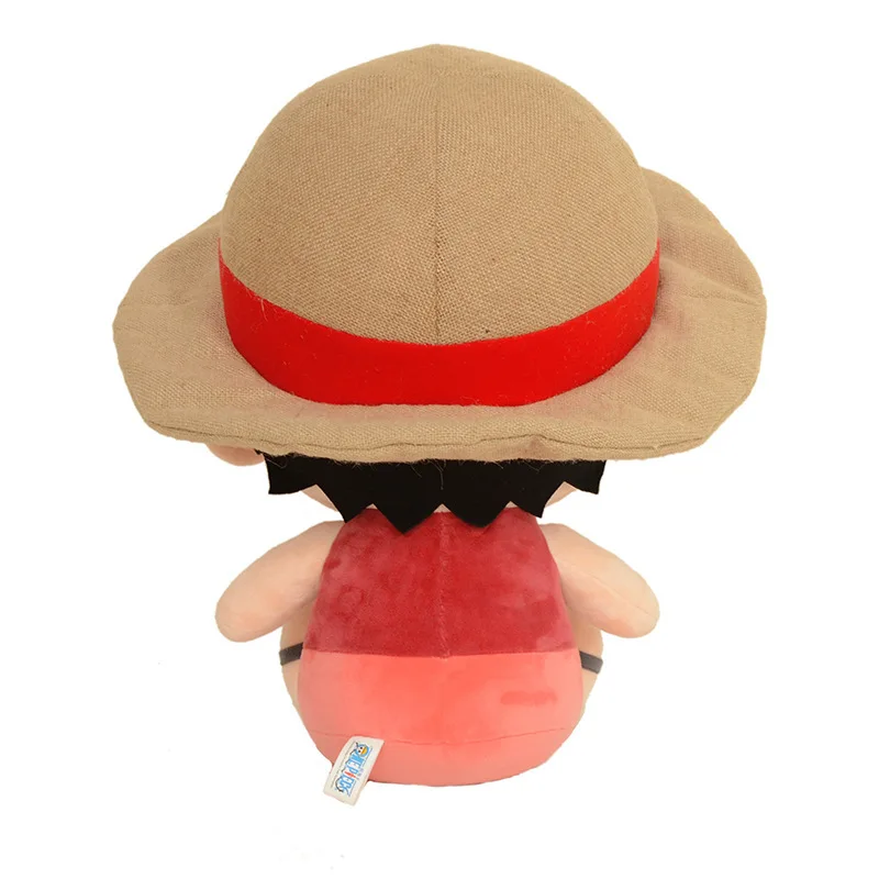 30 см аниме фигурка одна деталь Луффи плюшевая игрушка по мотивам мультфильма фигура японского аниме набивная Мягкая кукла дети игрушки День рождения Рождественский подарок
