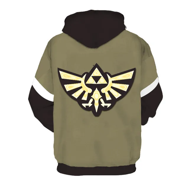 2017 The Legend of Zelda Men's Hoodies Jackets Link Cosplay Coat