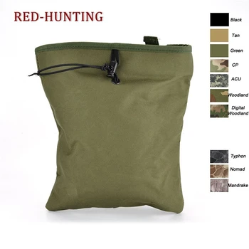 

Compact Outdoor Airsoft Molle Tactical Magazine Dump Drop Pouch with Molle Belt For Hunting Bag