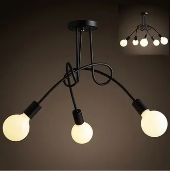 

Hot Sale Modern Fashion Design of Kids Room Lamp Nordic Dome Light 3/5 heads Ceiling Lights for Home Decor black,white,red color