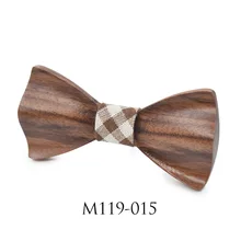 Творческий Деревянный Свадебный галстук-бабочка для джентльмена один размер