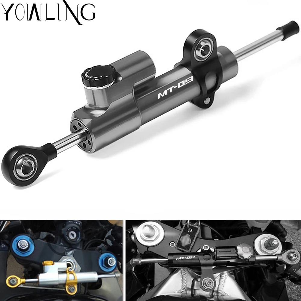 

For Yamaha MT 09 MT09 MT-09 FZ09 FZ-09 20132014 2015 2016 2017 Motorcycle Damper Steering Stabilize Safety Control Mount kit