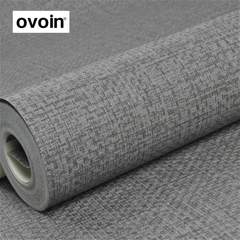 Buy PVC Textured Grey Wallpaper Gray Modern Plain Wall