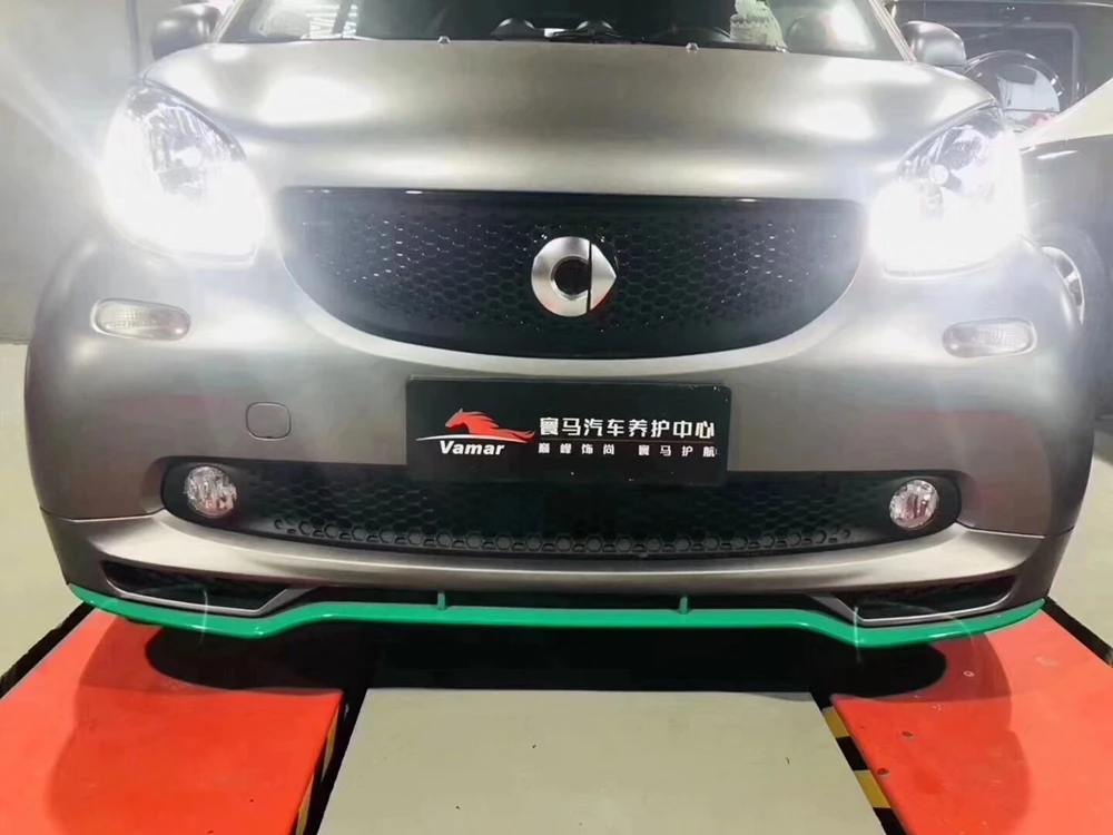 Для Benz Smart Fortwo Forfour 453 Неокрашенная Передняя Задняя губная сторона юбки переднее заднее крыло клеш Комплект кузова задний спойлер бампер