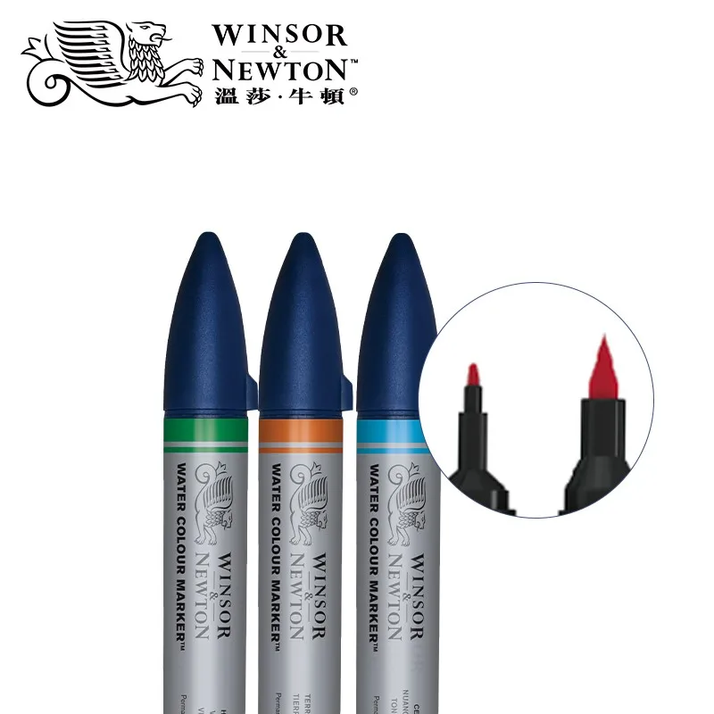 WINSOR& NEWTON водяной маркер-хайлайтер 6/12 цветов Двойные наконечники художественное Рисование маркером художественные принадлежности