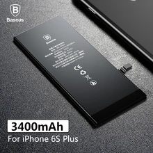 Аккумулятор Baseus высокой емкости 3400 мАч для телефона iPhone 6S Plus 3,82 V литий-ионный аккумулятор замена для iPhone 6S G Plus