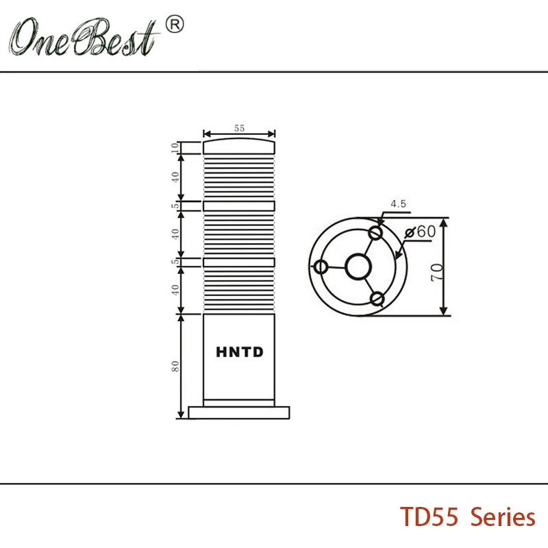 Hntd Sinal de Led 24v Indicador de Luz de Advertência Semaphores Td55 tipo Barril Cores Frequentemente Brilhante Cnc Lâmpada de Ferramentas - Imagem 2