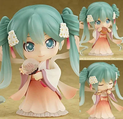 

Free Shipping Cute 4" Nendoroid Hatsune Miku Mid-Autumn Miku Boxed 10cm PVC Action Figure Collection Model Doll Toy Gift #539