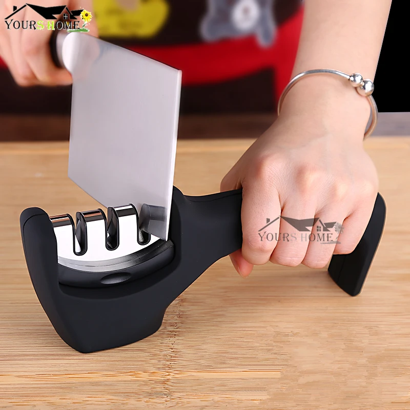

Professional Knife Sharpener Stainless Steel Ceramic Knives Sharpening Stone Tungsten Steel Diamond Sharpener Kitchen Tool