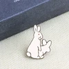 Fashion Kawaii Rabbit Carrot Cartoon Brooches Enamel Metal Pins Mushroom Flowers Bunny hijab Lapel Pin Kid Broche Bag Icon Badge ► Photo 3/6