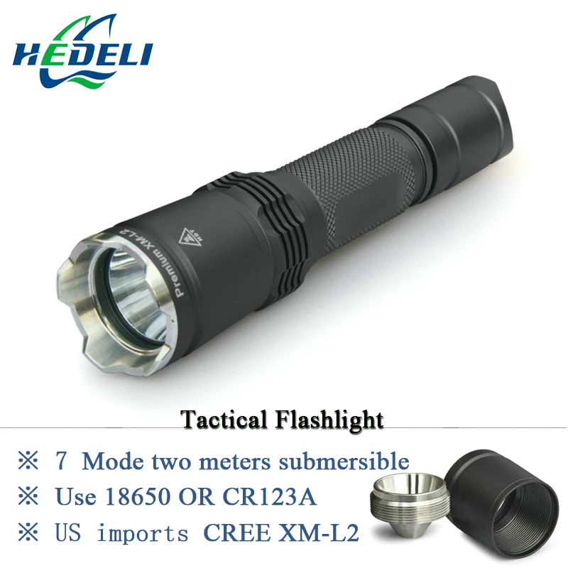 

XM L2 long range flashlight tactical torch spotlight hunting flashlight 18650 waterproof self defense flash light lampe torche