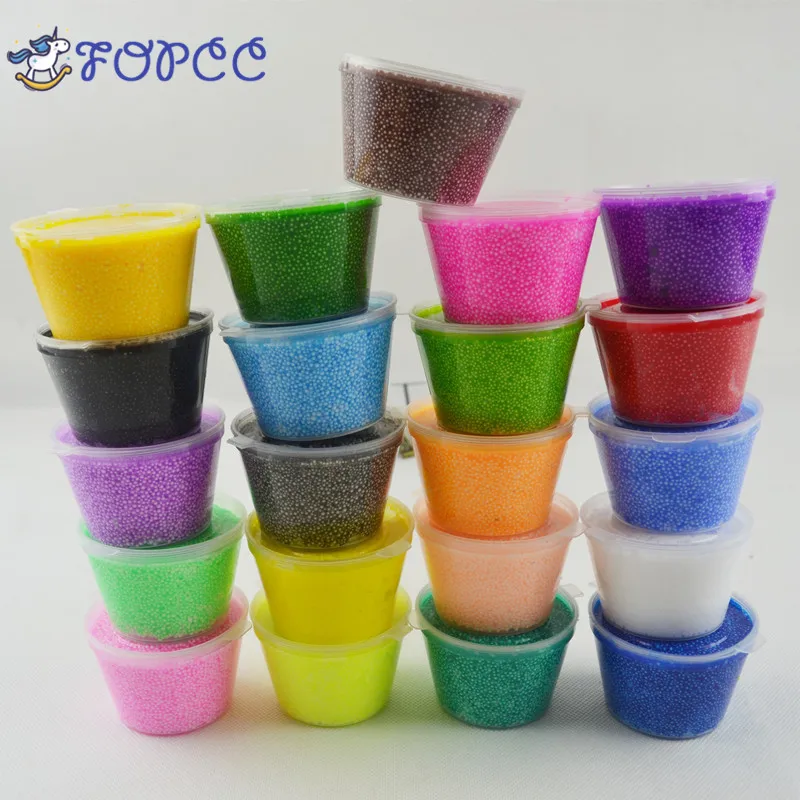 

24 Color Snowflake slime Pearl Mud DIY Slime Children Polymer Boy Girl Toys Plasticene Squishy Putty Clay Hands On Toy