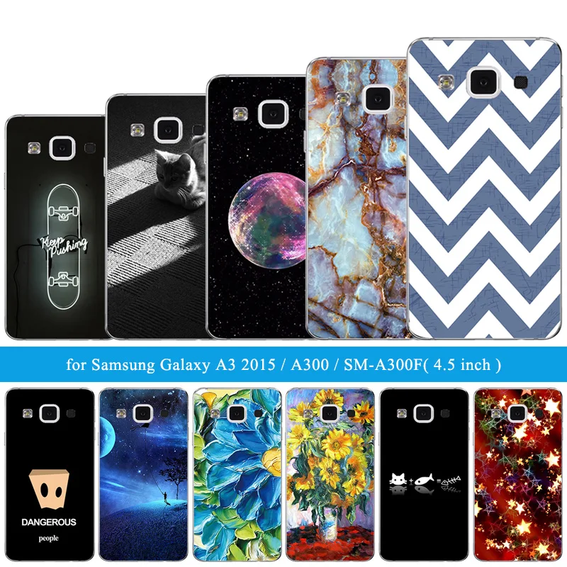 Case for Samsung Galaxy A3 2015 Skateboard Printing TPU Soft Phone Cover A3000 A300F Cases A3015 |