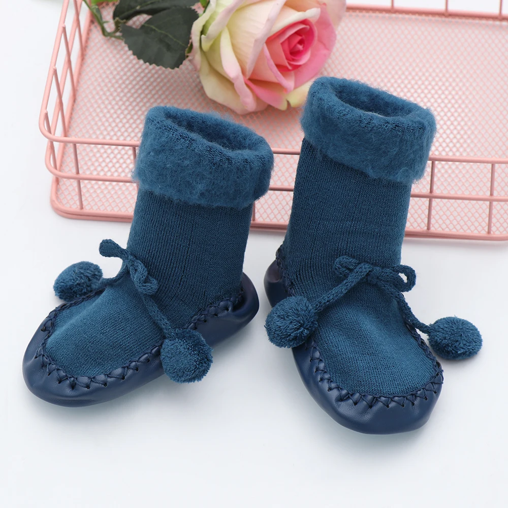 

baby socks Boy Girl Socks chaussette enfant Cotton baby leg warmers Children Floor Socks Anti-Slip 2018 winter Baby Step Socks