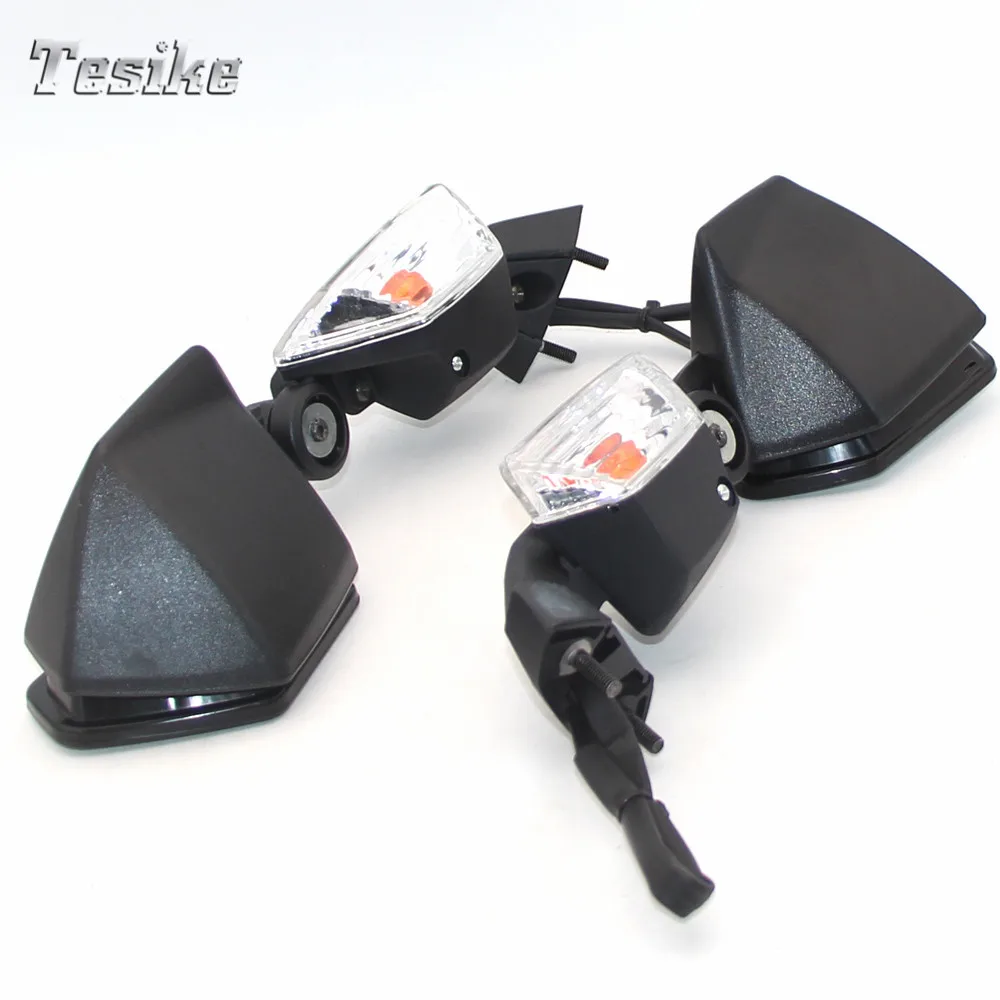Motorcycle Rear view mirror with front turn signal For Kawasaki ZX 10R 2008 2009 2010 Accessories Brand New 4