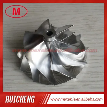 

RHF5 49.50/63.80mm 6+6 blades high performance turbo turbocharger aluminum 2618/Billet/milling compressor wheel