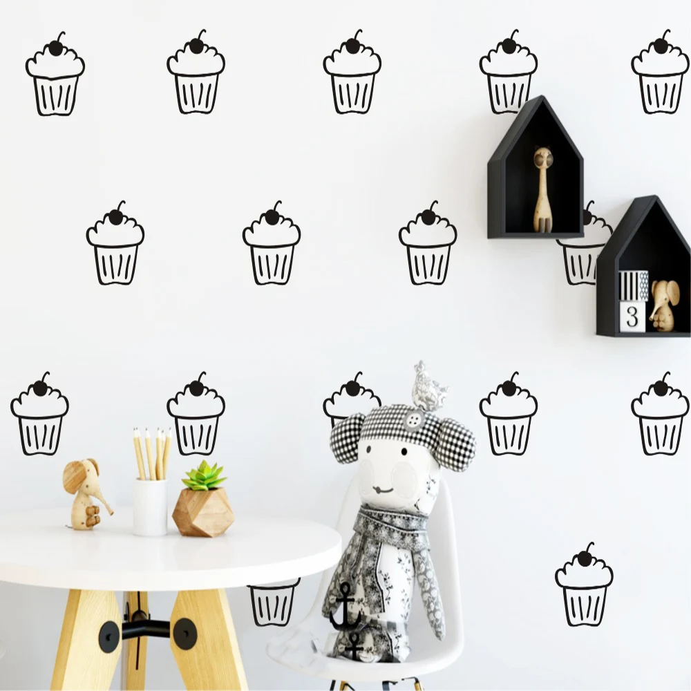 Exquisite 24pcs Ice Cream Vinyl Kitchen Wall Stickers Wallpaper Living Room Children Room Wall Decoration Murals Exquisite 24pcs Ice Cream Vinyl Kitchen Wall Stickers Wallpaper Living Room Children Room Wall Decoration Murals