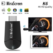 MiraScreen 4K HD Wireless WiFi Display HDMI Dongle Receiver 1080P HD TV Stick Miracast Airplay Mirroring to HDTV Projector