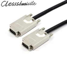 (100pcs/lot) 1m 2m External Infiniband Screw Type Cable SAS SFF-8470 to Infiniband SFF-8470 4X