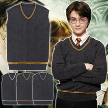 Gryffindor/Hufflepuff/Ravenclaw/Slytherin Cosplay Uniform vest/Sweaters (not shirt and tie) for men/women